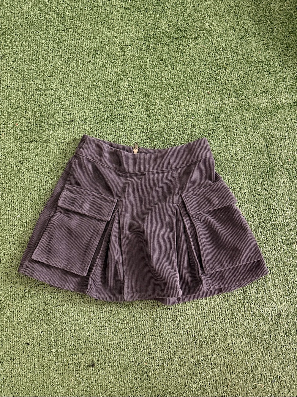Cargo Mini Skirt in Dark Gray